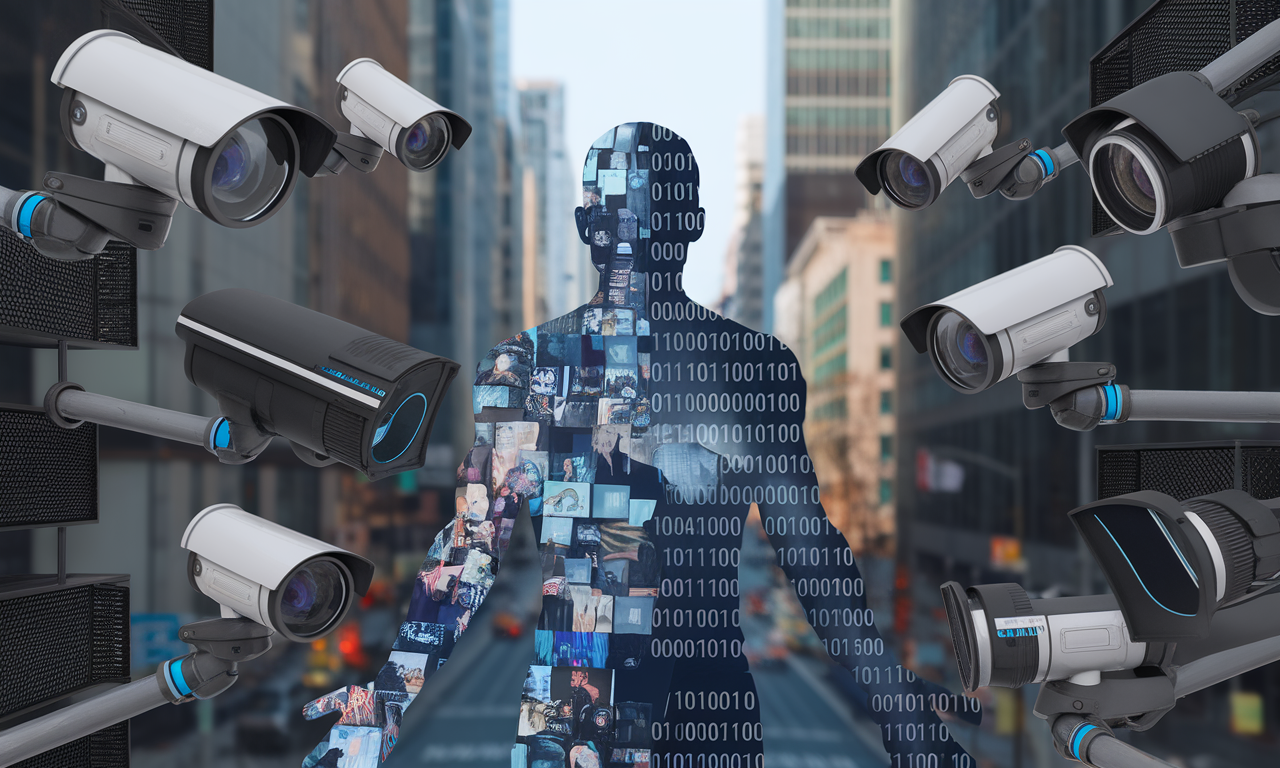 Illustration représentant l'intelligence artificielle et la protection de la vie privée