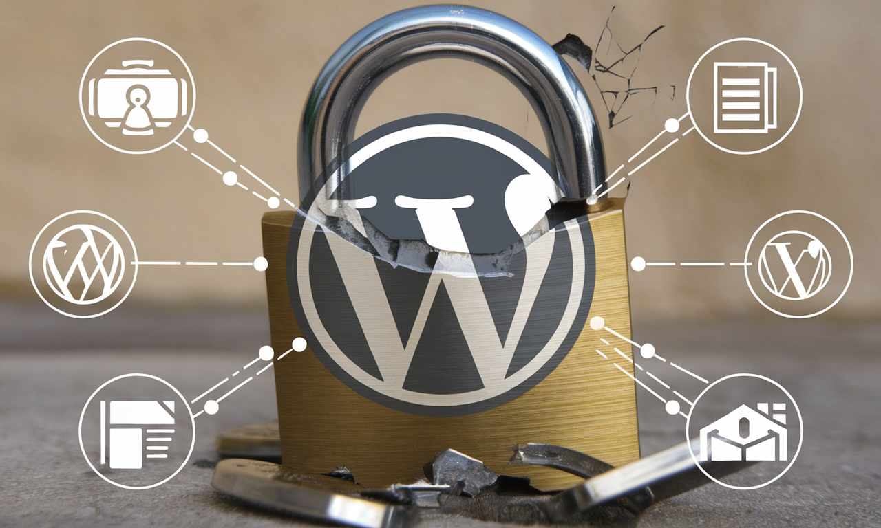 Illustration représentant la vulnérabilité des sites WordPress
