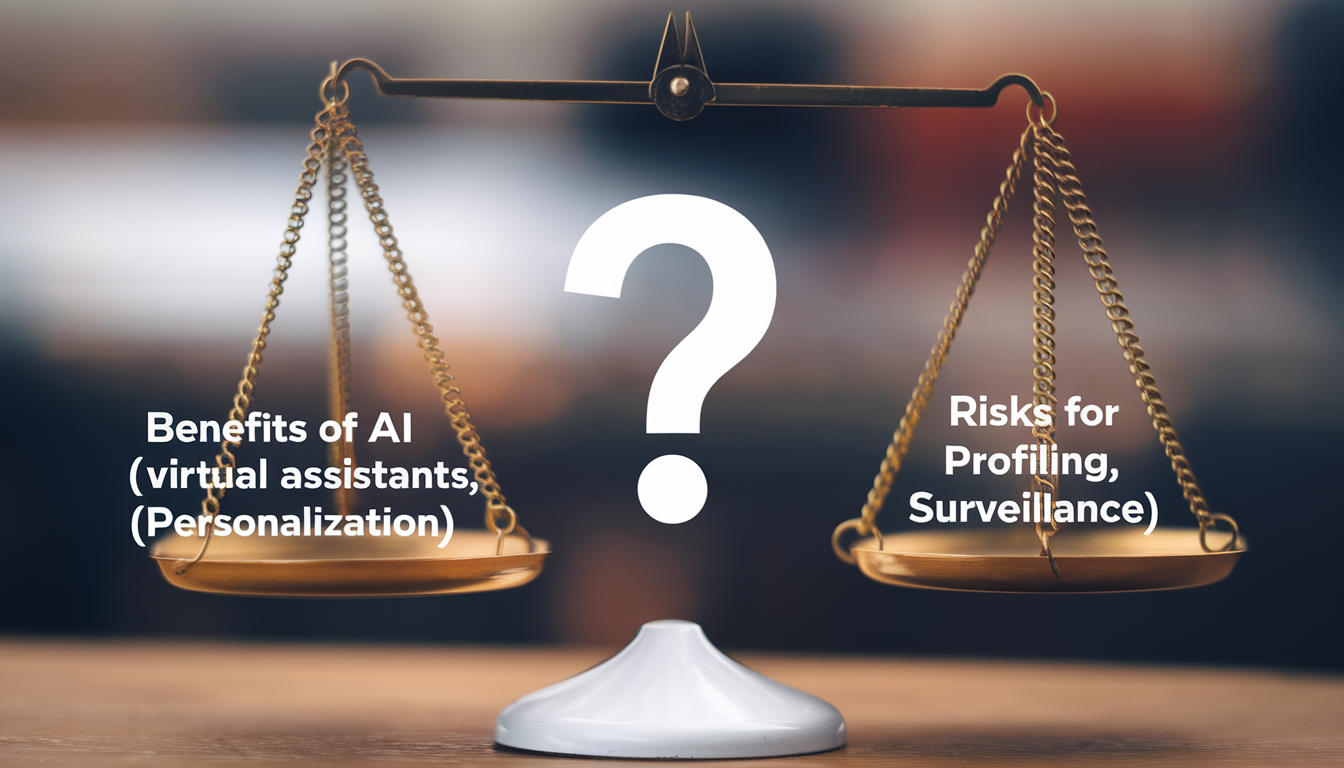 Illustration représentant l'intelligence artificielle et la protection de la vie privée