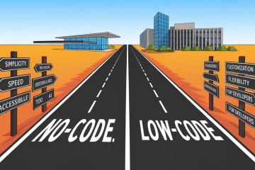 Illustration des différences entre les plateformes no-code et low-code pour l'automatisation