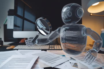 Illustration représentant l'intelligence artificielle et la protection de la vie privée