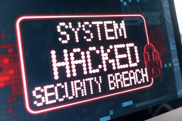 Illustration des menaces modernes en cybersécurité avec des icônes de virus, hackers et pare-feu