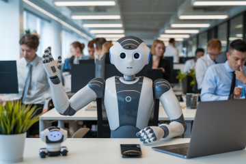 Illustration représentant une idée reçue courante sur l'intelligence artificielle
